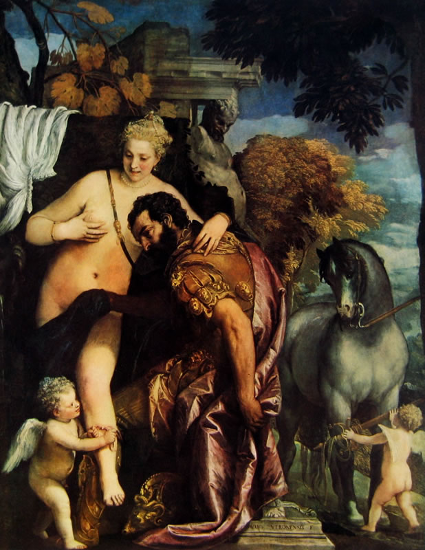 Scopri di più sull'articolo “Venere e Marte legati da Amore” del Veronese